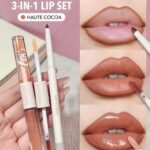Lip Liner And Lip Duo Set-Haute Cocoa 3-In-1