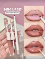 Lip Liner And Lip Duo Set-Moody Taupe 3-In-1