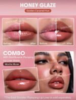 ⁦Bold Booster Lip Plumper Lip _Honey Glaze⁩ - الصورة ⁦2⁩