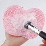 1pc Small Silicone Make Up Brush Cleaning Mat